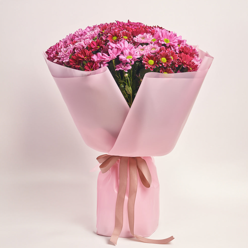 Bouquet 25 Pink Chrysanthemum Mix
