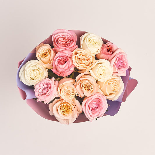 Bouquet of 15 pioneering Roses mix